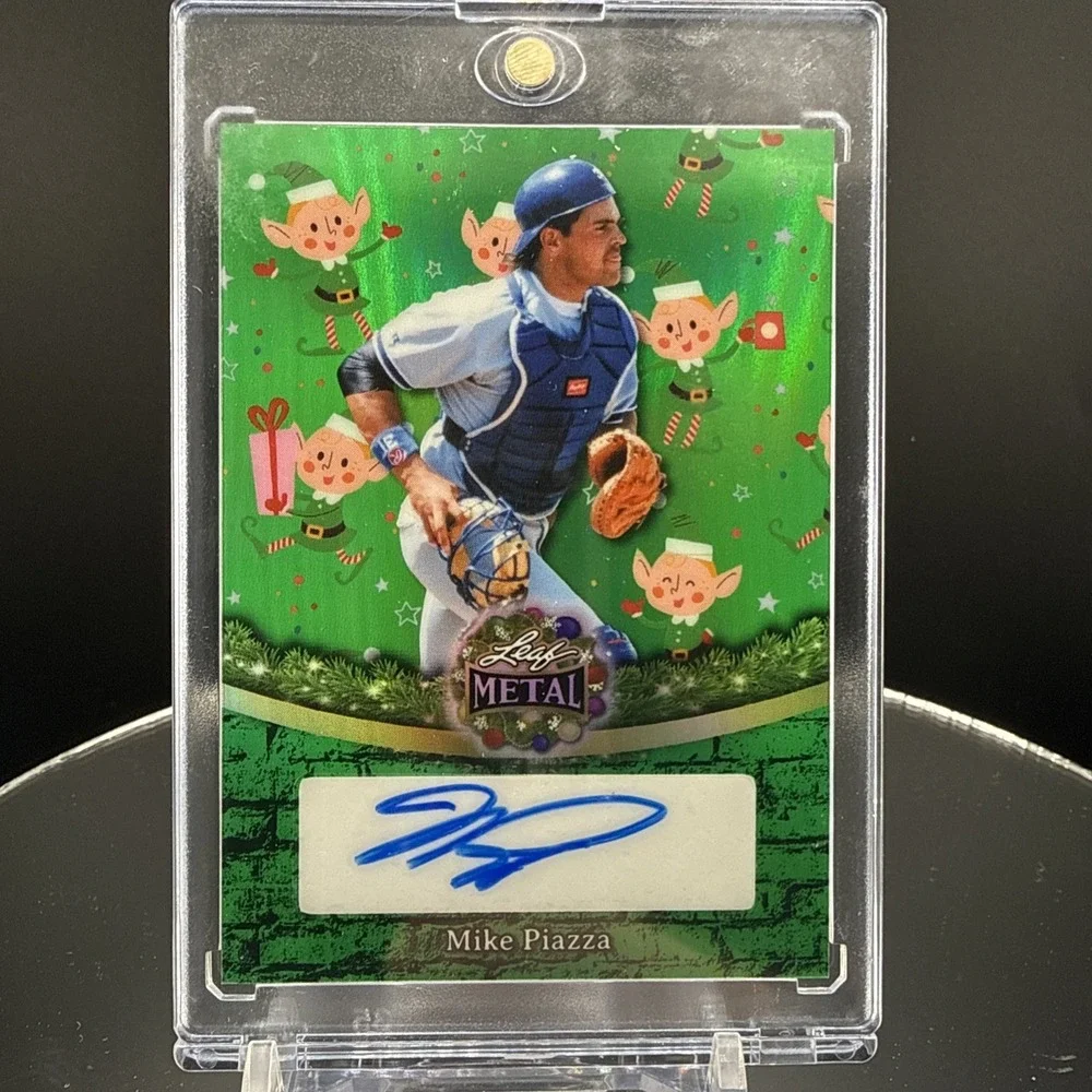 2025 Leaf Baseball Nation Mike Piazza Pure Hitter Green Autograph #1/5 Mets